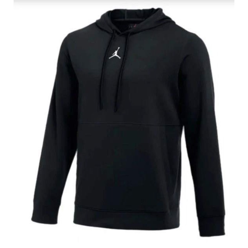 Jordan Men Dri-FIT Sport Fleece Hoodie Black Jumpman Pullover Sweatshirt XXL New